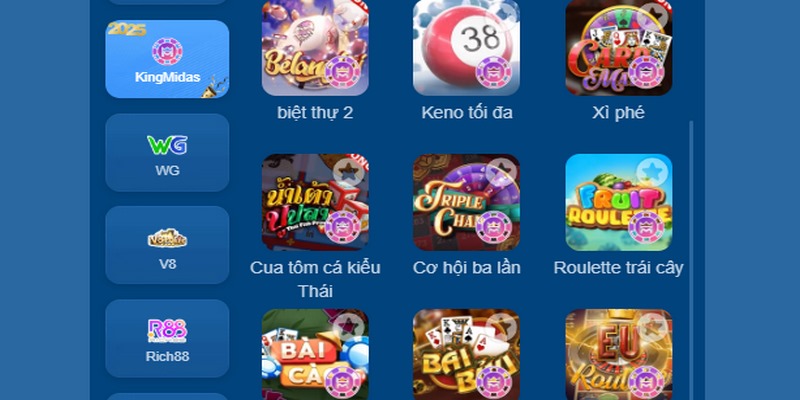 Top trò chơi ăn khách tại game bài KingMidas